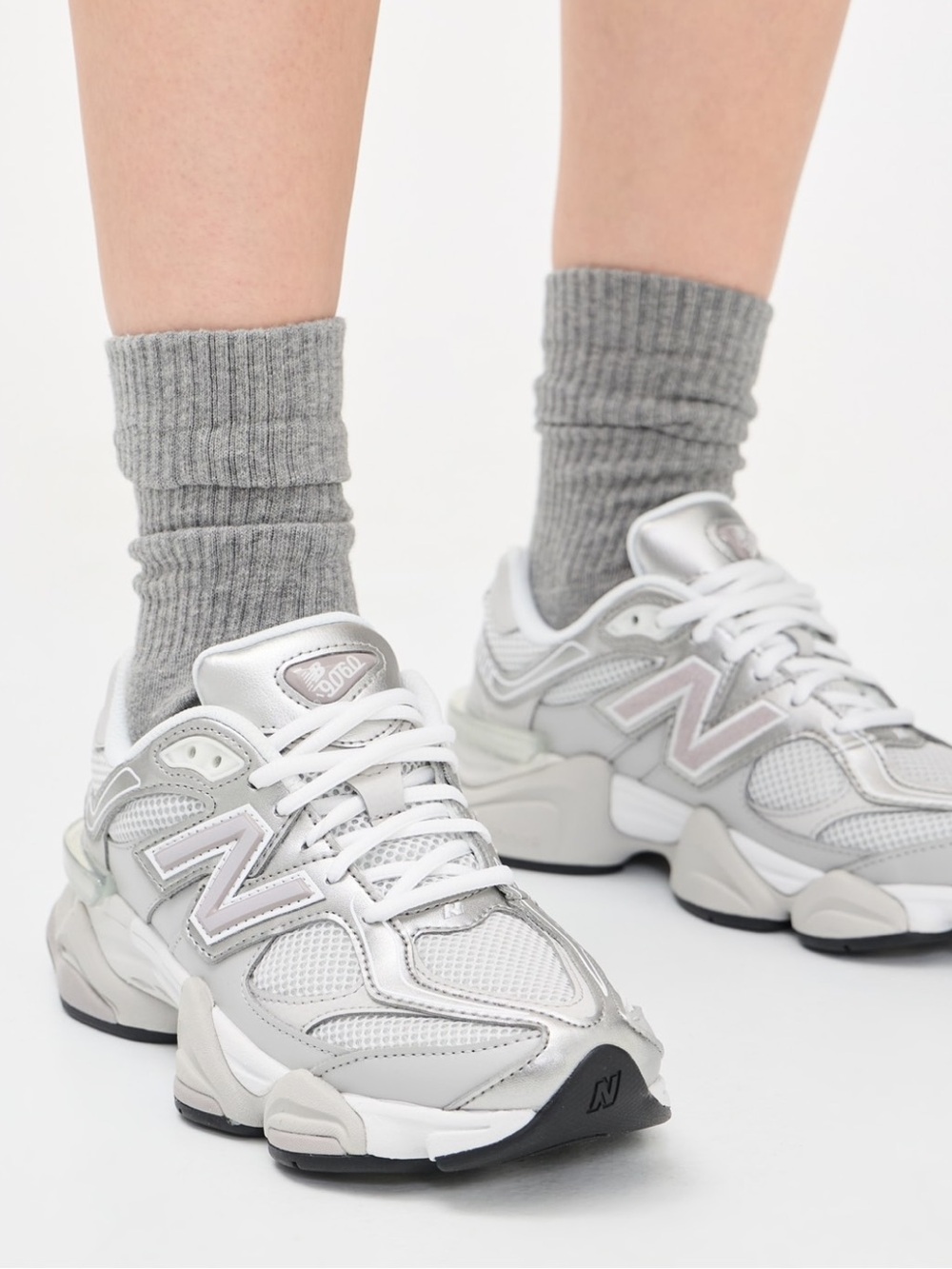 New Balance New Balance 9060 Sneakers silver men 10.5 women 12 gently used